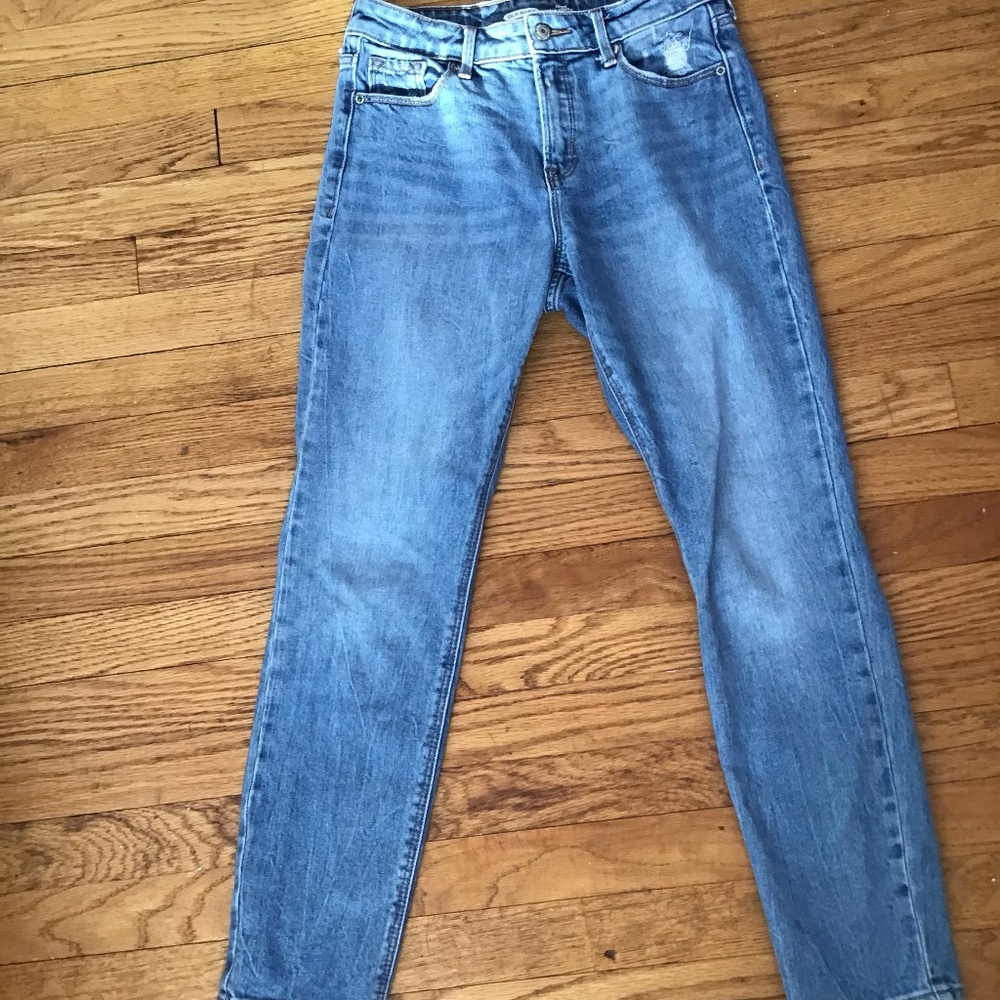 strait blue jeans